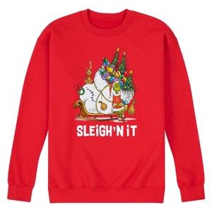 Men's - The Grinch - The Grinch and Max Christmas Presents Graphic Fleece Sweatshirt - 1 of 4