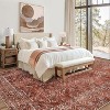 Machine Washable Indoor Rug, Non-Slip Low Pile Carpet for Living Room Hallway, Soft Geometric Design, Stain Resistant & Foldable - 3 of 4