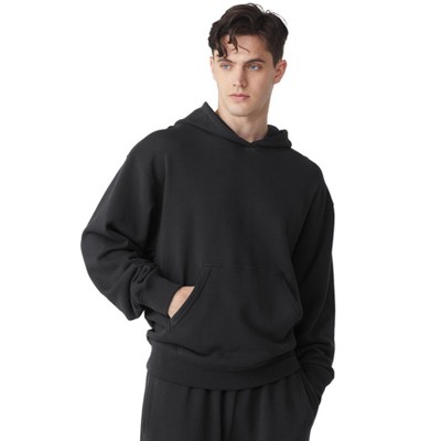 Future Planet Mens Globe Premium Fleece Lined Soft Cotton Pullover Hoodie Sweatshirt Loose Fit-Black Size Small
