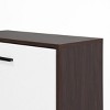 Racxily Flip Drawers Shoe Storage Cabinet - Slim Freestanding White & Walnut Organizer, Entryway Shoe Cabinet with 18-Pair Dustproof Storage - 4 of 4