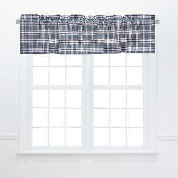 C&F Home Max Plaid Navy Blue Valance Collection