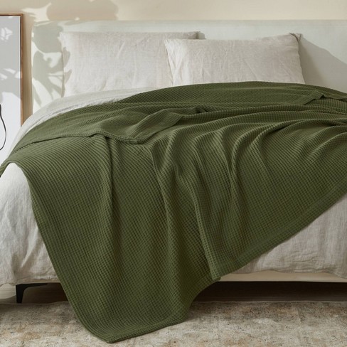 Market & Place 100% Cotton Waffle Weave Bed Blanket : Target