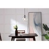 Elegant Lighting Cashel 1 light Black and Clear glass pendant - 2 of 4