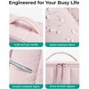Travel Makeup Bag for Women, Portable Water-resistant Cosmetic Case, Puffy Padded Make Up Organizer Pouch - 4 of 4