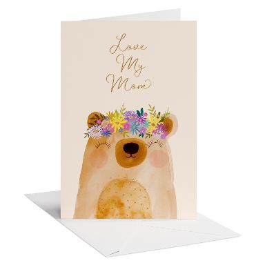 Cute Mother's Day Card for Mom, Extra-Big Thanks, Includes Envelope