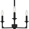 Quoizel Lighting Prescott 3 - Light Chandelier in  Matte Black - 4 of 4
