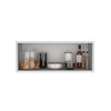INFURNIC Decorative Wall Shelf Open Storage Cabinet Cube Shelf Stylish Space-Saving Design for Office Living Room, White, 12.5"*30"*12" - 4 of 4