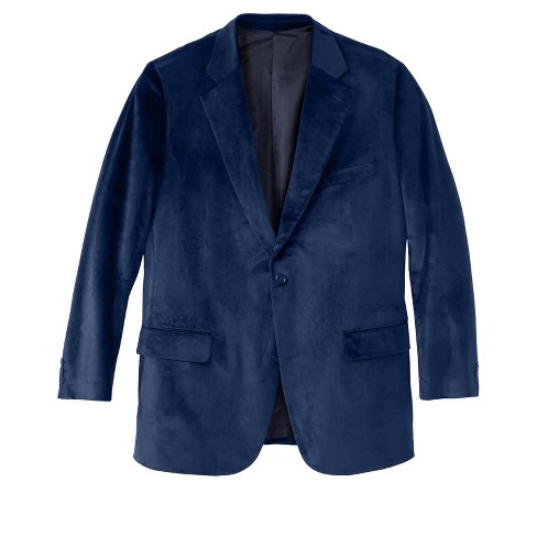 Kingsize Men's Big & Tall Ks Signaturevelvet Blazer - 54, Blue