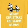 Boys' - Peanuts - Charlie Brown & Snoopy Merry Christmas Warm Wishes Short Sleeve Graphic T-Shirt - 2 of 4