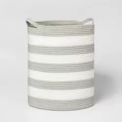 Extra Large Coiled Stripe Rope Gray - Pillowfort™