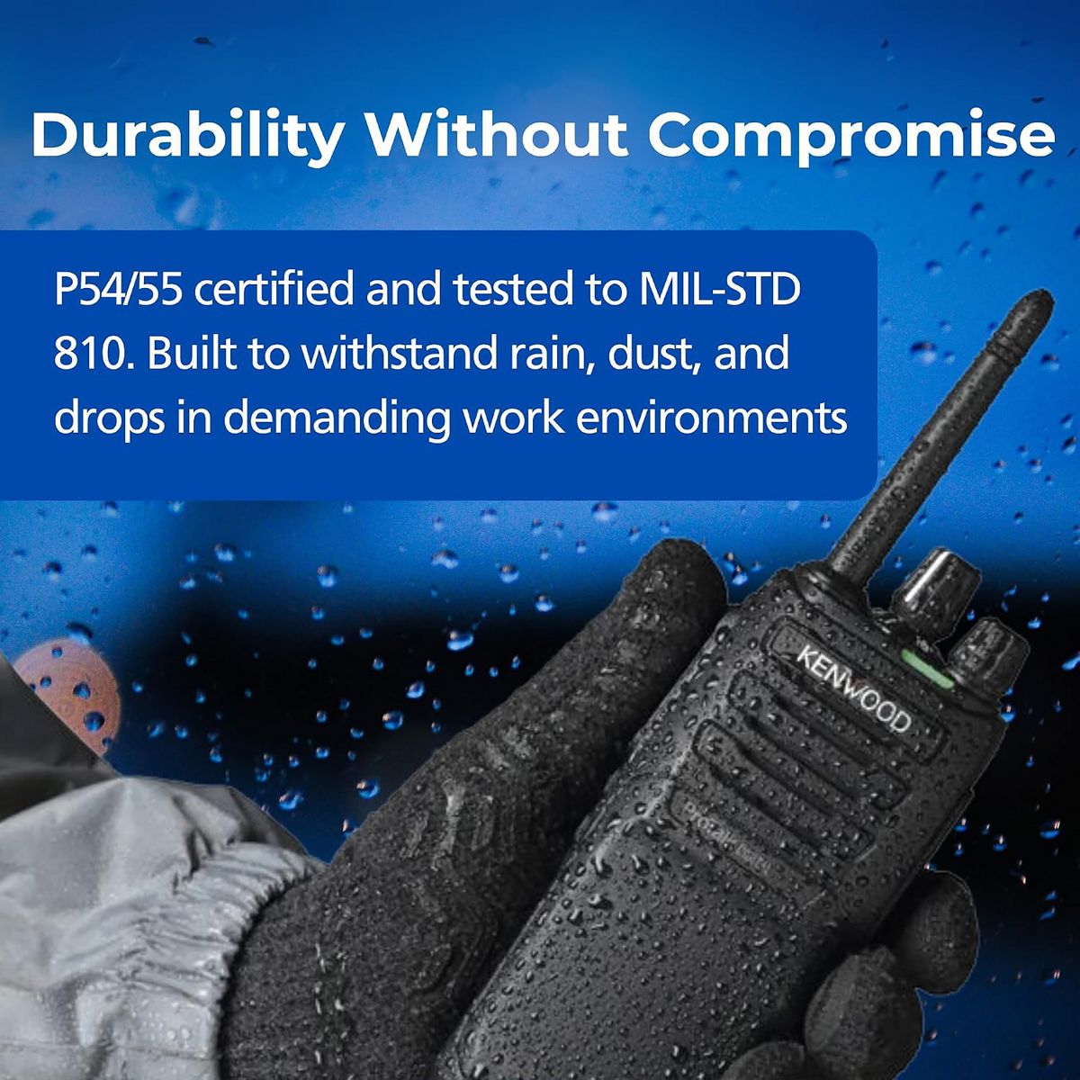 KENWOOD® ProTalk® NX-P1300NUK 5-Watt 64-Channel Digital NXDN® or Analog UHF Two-Way Radio - thumbnail 3