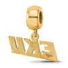 Black Bow Jewelry 14k Yellow Gold Plated Sterling Silver Eastern Kentucky Colonels NCAA Bead Charm - 4 of 4