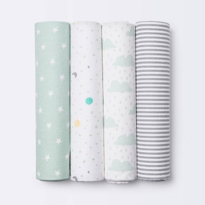 Flannel Baby Blankets Space - Cloud Island™ 4pk