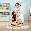 VisioGear Baby Walkers, Ride on Horse with Saddle and Wooden Base, Baby Walkers for Boys and Girls, Black, 30.8"*11"*26.8" - 3 of 4