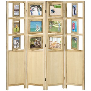 NicBex Room Divider Modern Folding Privacy Screen with Steel Web Design for Home & Office - 1 of 4