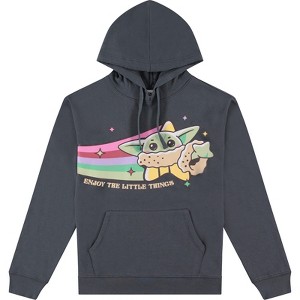 Ladies Star Wars Yoda Hoodie - Star Wars The Mandalorian Ladies Baby Yoda Hoodie Sweatshirt - 1 of 4