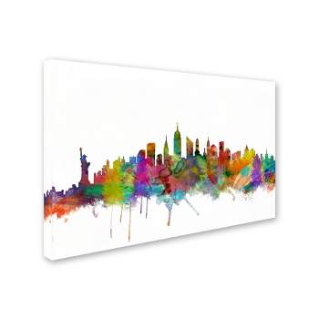 Trademark Fine Art -Michael Tompsett 'New York City Skyline' Canvas Art