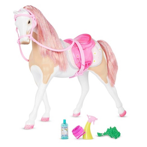  Glitter Girls Celestial 14-inch Morgan Horse - Brown Coat &  Purple Mane - 2 Grooming Accessories & Carrots - Toys for Girls 3+ Years  Old : Everything Else