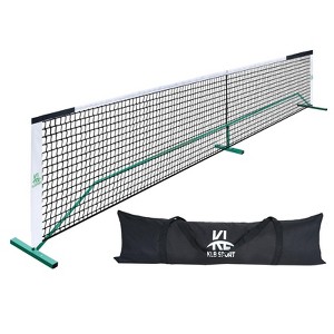 NAYSAYE Sport Net and Rebounder Pickleball Net Regulation Size Sturdy Frame Easy Setup for Indoor Outdoor Play, Black and White, 35.00"*9.00"*4.50" - 1 of 4