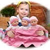 Cuddle Kids: 14" Lovable Talking Triplets Dolls with Large Blanket & 3 Bottles, Ages 2+ - 4 of 4