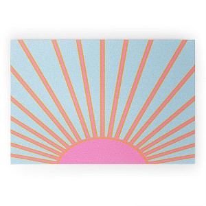 Daily Regina Designs Le Soleil 02 Abstract Retro 36" x 24" Welcome Mat - Society6 - 1 of 3
