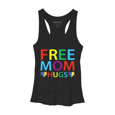Adult Design By Humans Free Mom Hugs Hears Pride By Avocato Racerback Tank Top
