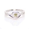 Christine Engagement Ring for Women Promise Heart Birthstone Cz Sterling Silver by Ginger Lyne - 4 of 4