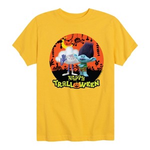 Boys' - Trolls - Branch Happy Trolloween Short Sleeve Graphic T-Shirt - 1 of 4