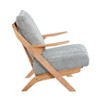 PAGED Chenille Accent Chairs,Arm Chair with Reversible Back,Comfy Chairs for Living Room,Bedroom - 4 of 4