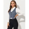 Allegra K Women's Steampunk Dressy Sleeveless Versatile Racerback Suit Vests - 3 of 4