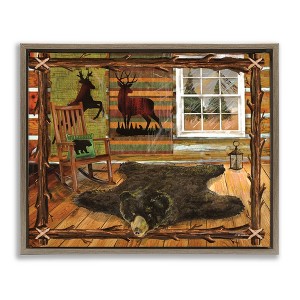 Stupell Industries Rustic Cabin with Border, 21" x 17" - 1 of 4