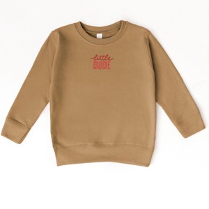 The Juniper Shop Embroidered Little Dude Toddler Sweatshirt - 1 of 3