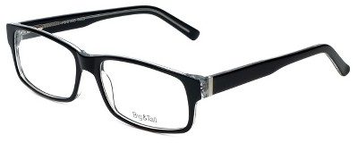 Big & Tall by Vivid Designer Reading Glasses 3 Black Layered Crystal