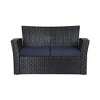 WestinTrends  4-Piece Modern Patio Conversation Sofa Set with Cushions - 3 of 4