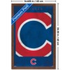 Trends International MLB Chicago Cubs - Logo 25 Framed Wall Poster Prints - 3 of 4