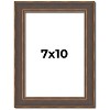PosterPalooza | Photo Size Elegant Brown Picture Frame - UV Acrylic, Foam Board Backing, Hanging Hardware - 2 of 4