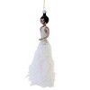 Italian Ornaments 7.0 Inch Annalise In White Feathered Gown Ornament Italian Diva Shopping Ladies Style 5Th Avenue Tree Ornaments - 2 of 3