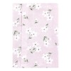 Hudson Baby Girls Cotton Poly Flannel Burp Cloths 8-Pack, Purple Dainty Floral, One Size - 3 of 4