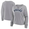 NFL Dallas Cowboys Women's Gray Long Sleeve French Terry Crew Neck Sweatshirt - image 2 of 3