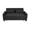 Wide Modern Sleeper Sofa Bed with Memory Foam and Storage Pocket for Living Room -3irtyhousy - 4 of 4