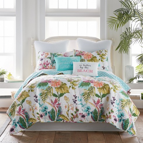 Set Biancheria da Letto con Palme Tropicali 200x200,Set