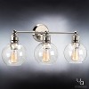 Urban Ambiance Luxury Vintage Bath Fixture,  10-7/8"H x 24-1/2"W,  Polished Nickel Finish, UHP2503 - 3 of 4