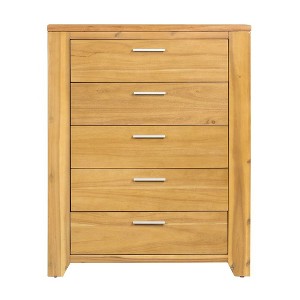 NicBex 5/6 Drawer Dresser for Bedroom,Wood Storage Dresser Clothes Organizer for Living Room,Hallway,Entryway,Brown - 1 of 4