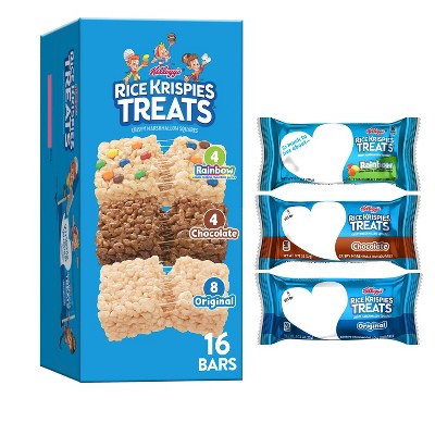 Rice Krispies Treats Crispy Marshmallow Squares Variety Pack Kids Snacks - 12.1oz/16ct