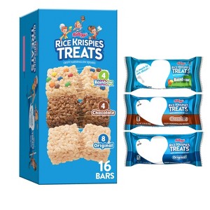 Rice Krispies Treats Crispy Marshmallow Squares Variety Pack Kids Snacks - 12.1oz/16ct - 1 of 4