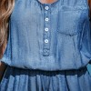 Women's Blue Sleeveless Scoop Neck Pocket Jumpsuit - Cupshe - 4 of 4