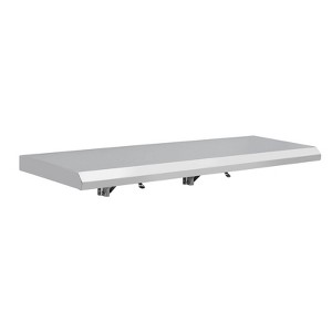 Wall Mounted Stainless Steel Folding Shelf, Heavy Duty Drop Down Serving Shelf with Rounded Edges, Space Saving for Food Truck, Restaurant, Garage - 1 of 4