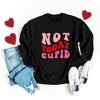 Simply Sage Market Women's Graphic Sweatshirt Not Today Cupid Retro - 3 of 4