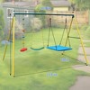 Hotraffy Indoor/Outdoor Metal Swing Set with Safety Belt for Backyard - 4 of 4