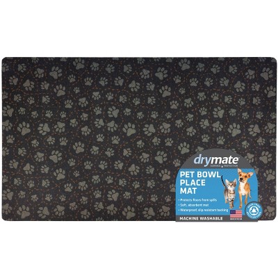 DRYMATE Absorbent Dog & Cat Bowl Food Mat, 12-in x 20-in 